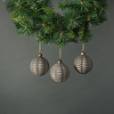 Klaaskuul Frill 4tk/pk Pewter & Gold