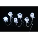 Valguskett Halloween kleebitavad kummitused LED külm valge