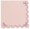 Salvrätikud lipsuga 33x33cm 12tk/pk roosa