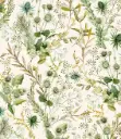 Kinkepaber Carta 'Floreale Verde Oro' 70x100cm