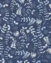 Kinkepaber Carta 'Foglie Blu Oro' 70x100cm 