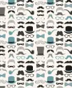 Kinkepaber Carta 'Moustache' 70x100cm