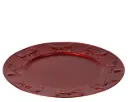 Dekoratiivtaldrik lipsud d33cm punane