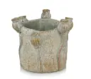 Lillepott moonikupardega d21cm hall/kuldne