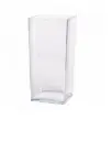 Plastikvaas 'Cube' Ø12cm H25cm 