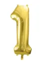 Foolium õhupall 'Numbrid' kuldne 72cm 