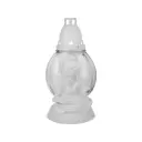 Kalmuküünal klaasis Ø12,5cm H24cm 30h