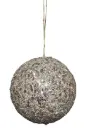 Kuuseehe jõulukuul Champagne Glitter 8cm