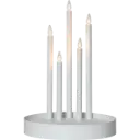 Advendiküünal Deco valge 5LED h46cm