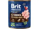 Brit Premium by Nature konserv Chicken with Hearts koertele 0,8kg