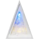 Dek. maastik 8LED h30cm valge