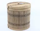 Hoiunõu bambusest pruun h30xd30cm