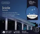 Jääpurika LED kardin 7,5m must/soe-külm 8f sädelev ef