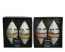 Klaaskuul triibud h14cm valik 1pk