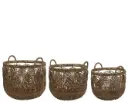 Korv punutud d36x31cm pruun