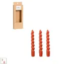 Küünal spiraal punane 3tk h18,5xd2,4cm