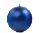 Küünal ümmargune 6cm, metallik sinine