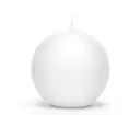 Küünal ümmargune 8cm, valge matt