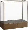 Küünlaalus Glacial kuldne 30,5xw13xh32cm