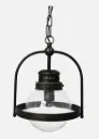 Laelamp metall/klaas h40 d27cm
