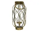 Latern metallist kuldne d20 h42cm