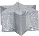 Lauaküünal Täht hõbe d9x4cm 8h