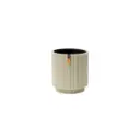 Lillepott Groove silinder d36 h38cm kreem