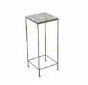 Lillepostament/abilaud Magma metallist tumehall 69x29,5cm