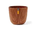 Lillepott Ball Groove d16,5 h15cm pruun