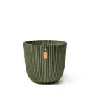 Lillepott Ball Groove d13 h12cm roheline