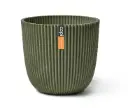 Lillepott Ball Groove d16,5 h15cm roheline