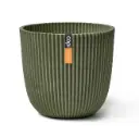 Lillepott Ball Groove d25 h23cm roheline