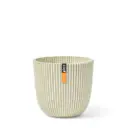 Lillepott Ball Groove d13 h12cm valge