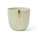 Lillepott Ball Groove d16,5 h15cm valge