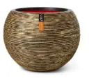 Lillepott Ball Rib d62 h48cm kuld
