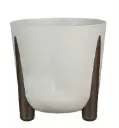 Lillepott Ristretto valge h25xd25,5cm