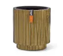 Lillepott Groove d15cm h17cm kuld