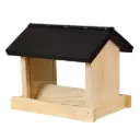 Linnusöögimaja kahepoolne 24x20x18 cm pleksiklaasiga, avatav katus