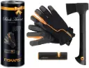 Komplekt Fiskars Kirves X7+teritaja+kindad